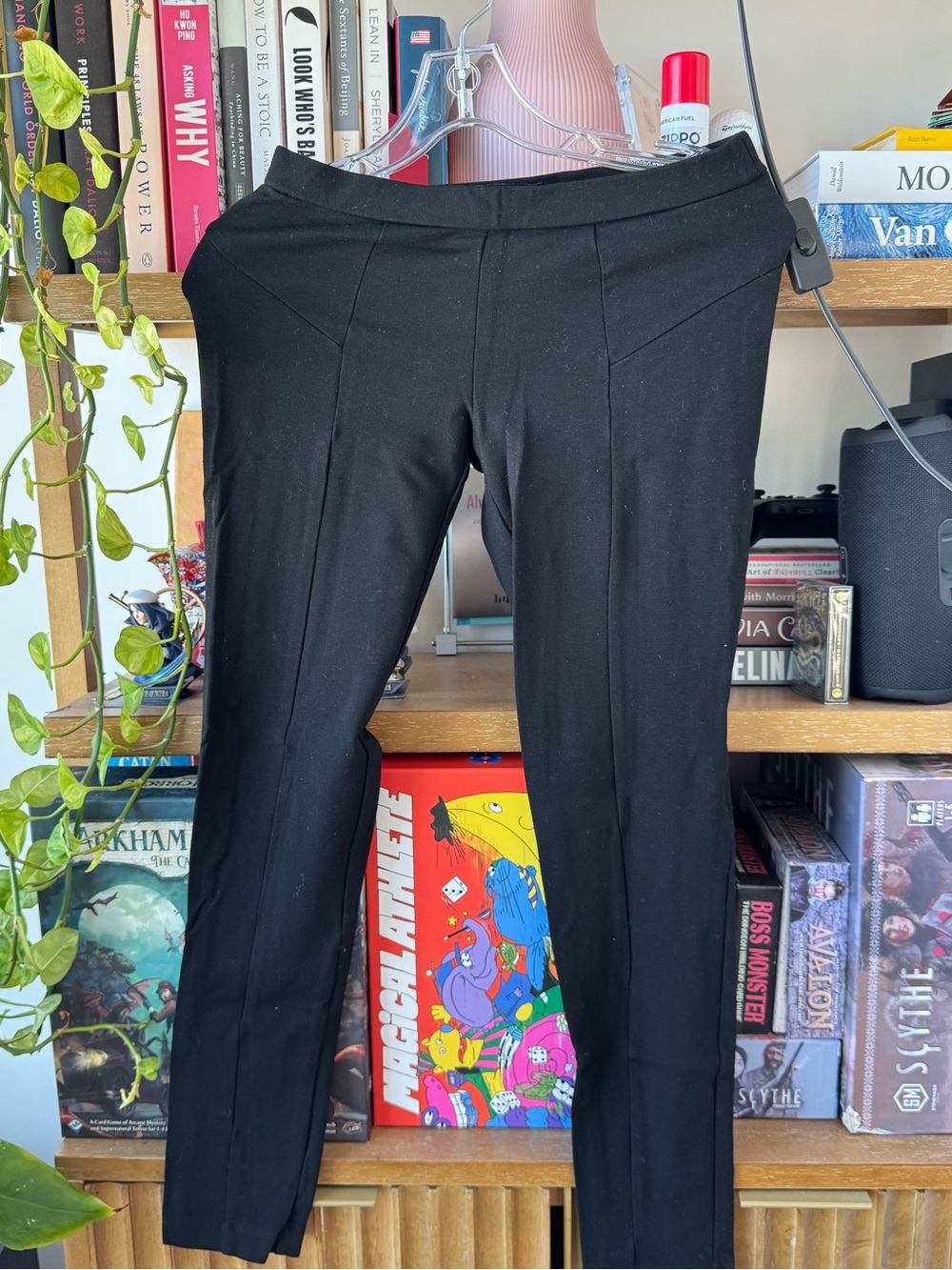 Theory Black Slim Ponte Leggings